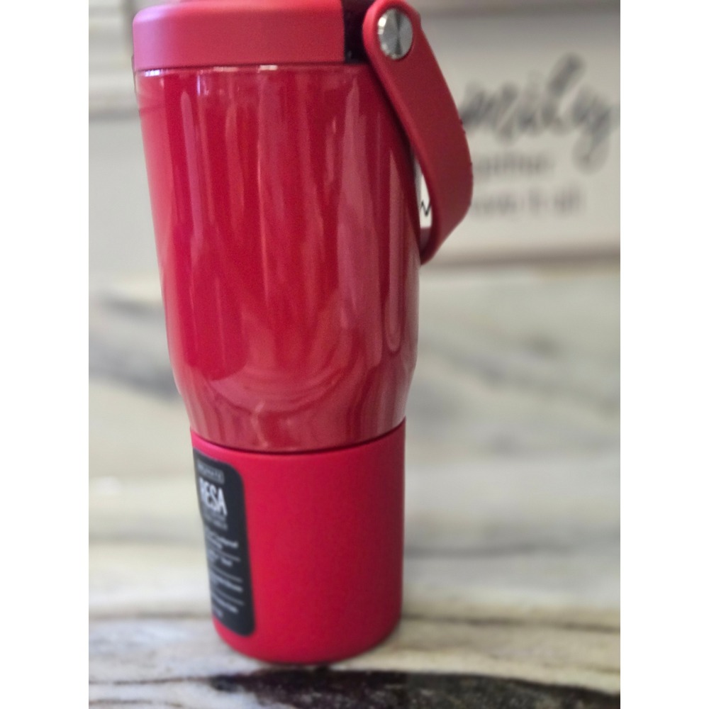 BruMate Resa 25oz Red Leakproof Straw Tumbler Insulated Maraschino